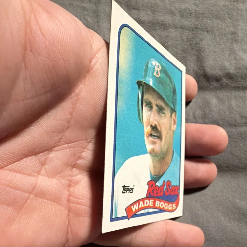 Topps 1989 Wade Boggs #600 Boston Red Sox Baseball Card MLB Sports Trading Card